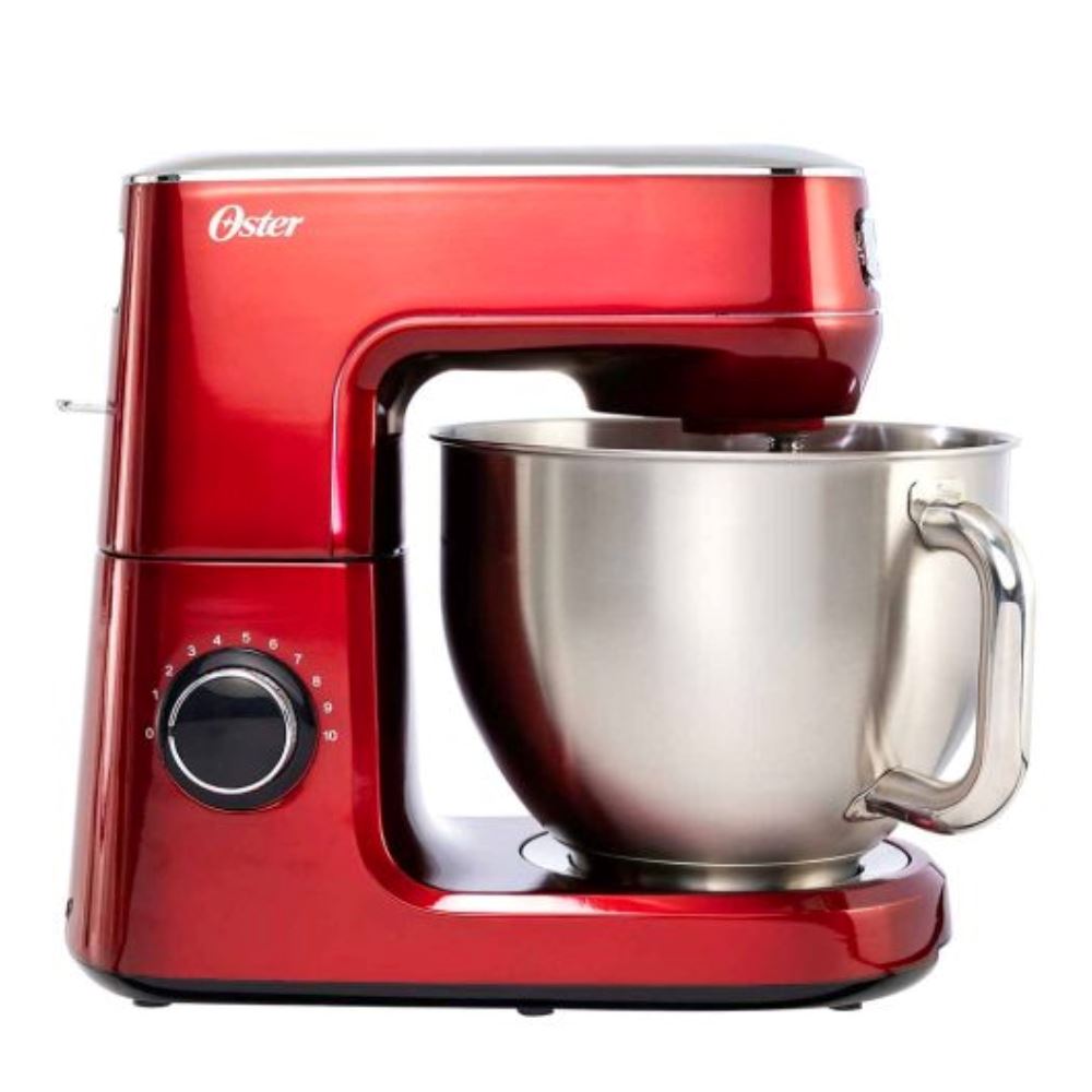Batidora Planetaria Oster Roja con Tazón de Acero Inoxidable FPSTSMPL3R